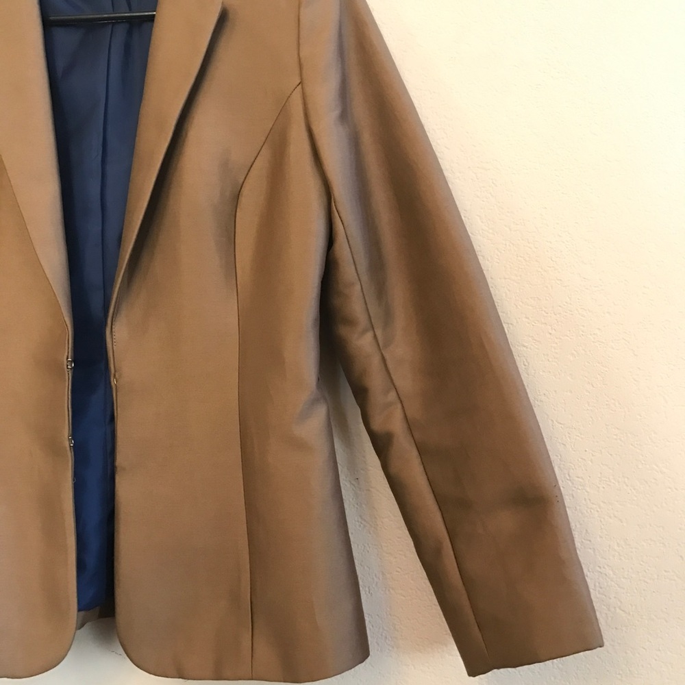 H&M Blazer Suit Jacket brown coat size 6